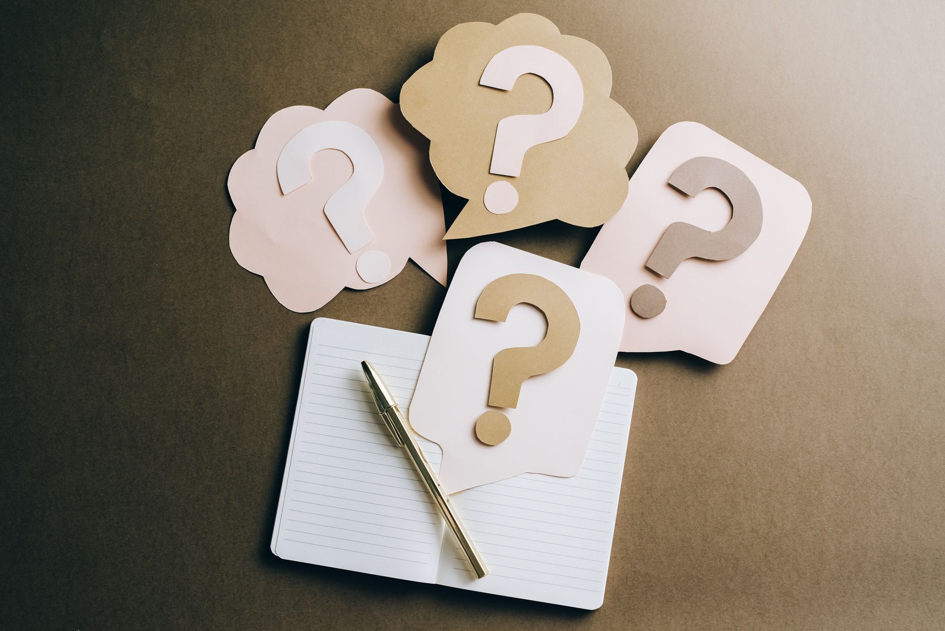 Person considering frequently asked questions