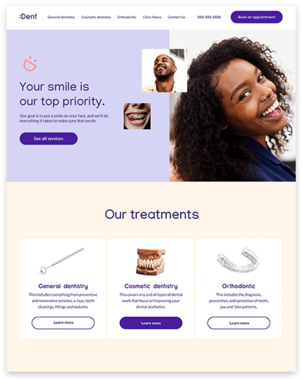 Infomoby DIY website customization screen